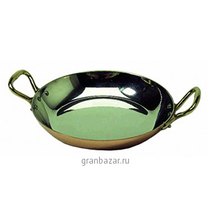 Сковорода 2 ручки; олово,медь; D=16,H=3см MATFER 32037