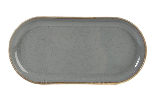 Блюдо овальное DARK GREY фарфор, 320х200 мм, серый Seasons Porland 118132 темно-серый