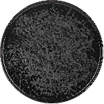 Тарелка с бортом «Нанокрем 890220»; фарфор; D=240мм, H=18мм; черный Kutahya NNROT24DU890220