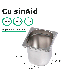 Гастроемкость CuisinAid 1/6 h=150 нерж. 176х162х150 CD-816-6 /48