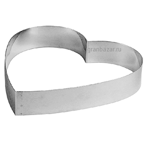Форма конд. «Сердце»; сталь нерж.; D=26,H=4см Paderno 47542-26