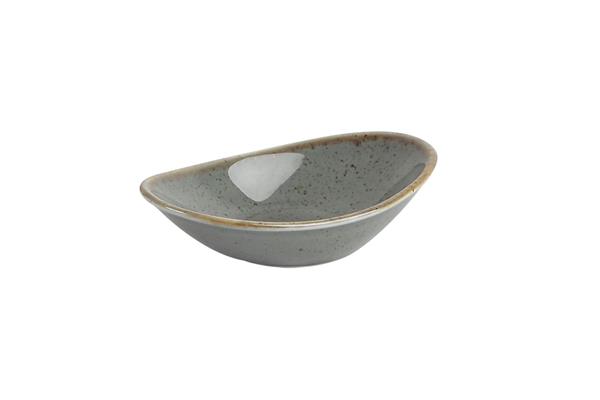 Соусник овальный DARK GREY фарфор, 50 мл, 70x110 мм, h 23 мм, серый Seasons Porland 808110 темно-серый