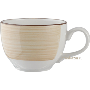 Чашка кофейная «Чино»; фарфор; 175мл; D=8.4,H=6,L=11см; белый,бежев. Steelite 1106 0184