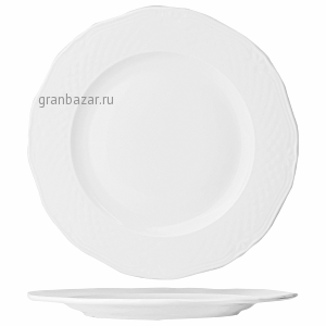 Тарелка мелкая «Афродита»; фарфор; D=30.5см; белый Lubiana 2643-white