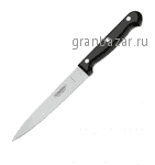 Нож кухонный универсальный; металл,пластик; L=28/15,B=1см; металлич.,черный Tramontina 23860/106
