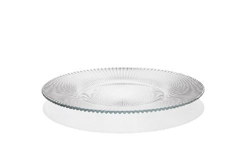 Тарелка Aria d 225 мм h 15 мм, стекло, прозрачная, ArdaCam