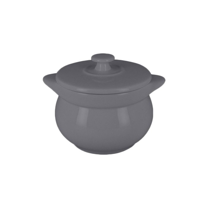 Горшочек с крышкой RAK Porcelain ChefsFusion Stone d 106 мм, 450 мл CFST10GY