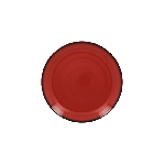 Тарелка Lea круглая D=180 мм., плоская, фарфор, красный RAK LENNPR18RD