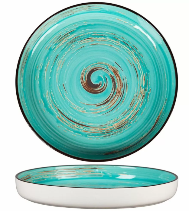 Тарелка с бортом Texture Light Cyan Circular 230 мм, h 30 мм, P.L. Proff Cuisine
