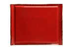 Блюдо для стейка RED фарфор, 320х260 мм, h 12 мм, красный Seasons Porland 538136 красный