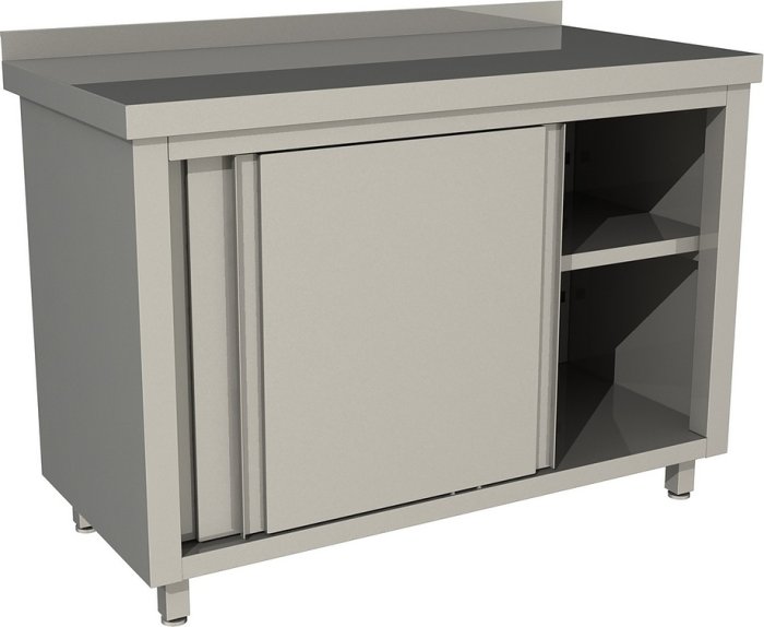 Стол производственный закрытый купе с бортом Restoinox СПЗК-10/6-Б