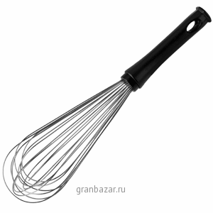 Венчик из 11 провол.элемент.; сталь,пластик; L=40/21,B=8см; металлич.,черный Paderno 12929-40
