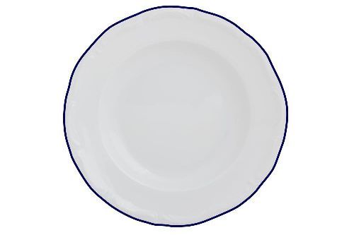 Тарелка глубокая MARIA BLUE 220 мм, кант синий Porland
