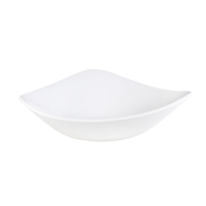 Салатник треугольный без борта Vellum 0,60л d235мм White полуматовый Churchill WHVMTRB91