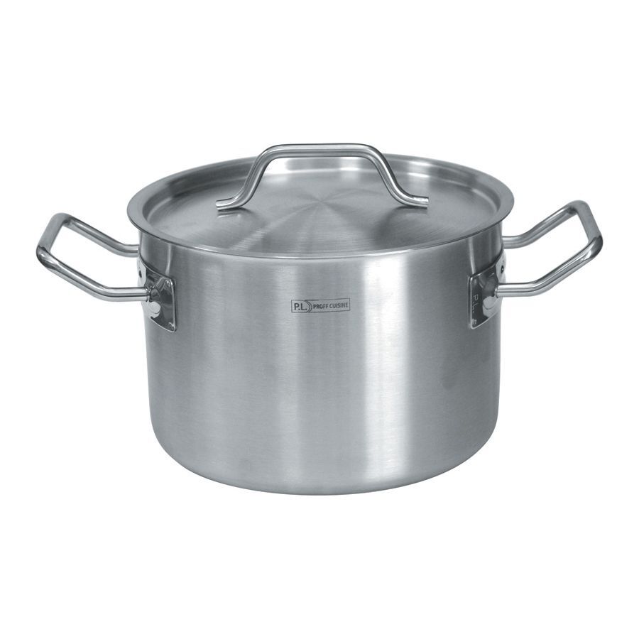 Кастрюля-котел с крышкой 31 л, 360х300 мм, сталь18/8, индукция, P.L. Proff Cuisine CB-103631