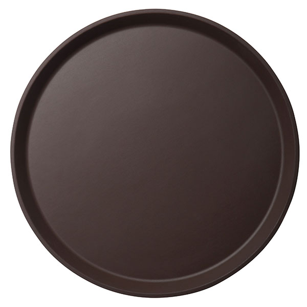 Поднос; прорезин.; D=260,H=25мм; коричнев. Cambro 1100CT138
