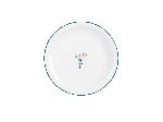 Тарелка мелкая Vaso Piccolo 220 мм, кант зеленый, Porland DS15