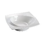 Салатник Классический Фарфор 400 мл 200*200 мм h55 мм с бортом Asymmetry белый фарфор P.L. Proff Cuisine F1084-8 (кор=24 шт)