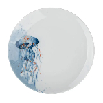 Тарелка «Универсал» Медуза фарфор D=175, H=20 мм белый, синий Добрушский фарфоровый завод 1С1701