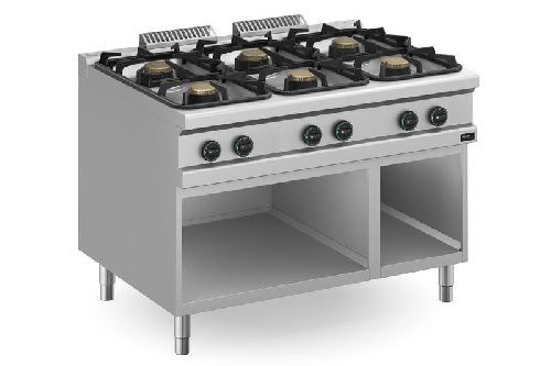 Плита 6 конфорочн.900 сер Apach APRG-129P/PL