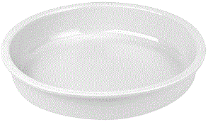 Гастроемкость д/мармита; фарфор; D=33,H=5.7см; белый Paderno 44352-30
