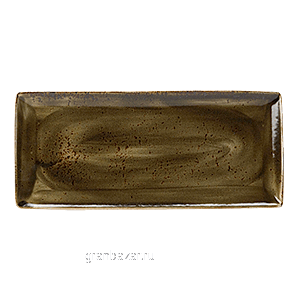 Блюдо прямоугольное «Крафт»; фарфор; H=15,L=370,B=160мм; коричнев. Steelite 1132 0552