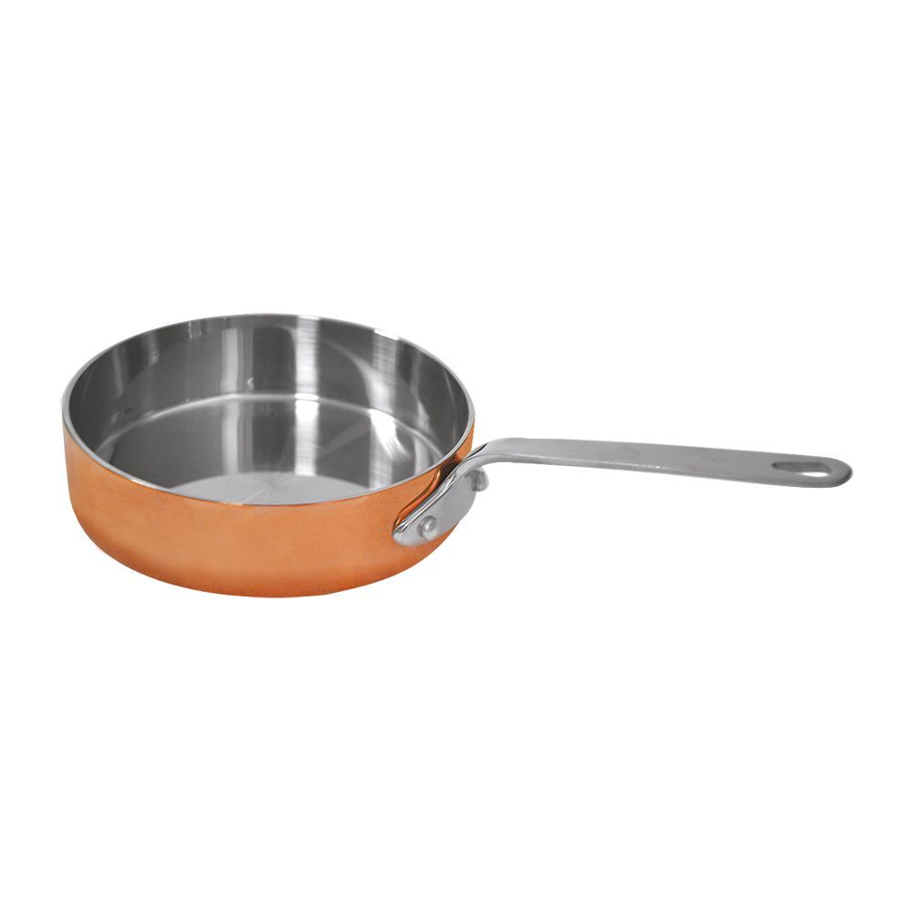 Сковородка d 120 мм, h 30 мм, нержавейка 18/10 с медным напылением, P.L. Proff Cuisine - Gourmet Line MF-1234C