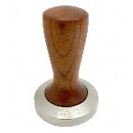 Темпер тонкий плоский d=58мм с коричневой ручкой Motta