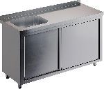 Стол производственный купе Restoinox СПЗК1М-10/7-БЛ с моечной ванной
