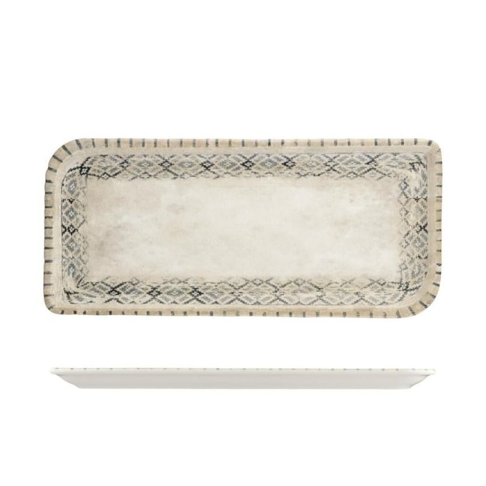 Блюдо прямоугольное 360х165 мм h20 мм Rug By Bone Innovation [bb] [6]