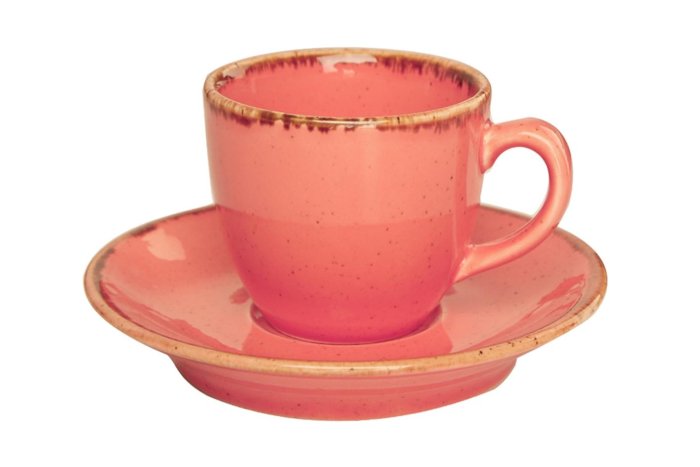 Блюдце для кофейной чашки 12 CM (для чашки кофейной 80 мл) Porland 122112 ORANGE