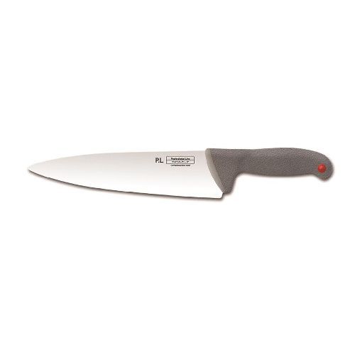 Нож поварской PRO-Line 200 мм с цветными кнопками серая ручка P.L. Proff Cuisine KB-1801-200W-GY202-NEW2025