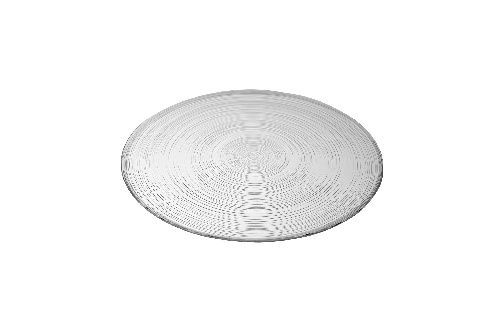 Тарелка Circle d 210 мм h 15 мм, стекло, прозрачная, ArdaCam