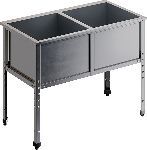 Ванна моечная двухсекционная RESTOINOX ВМС-2/5-ЭН