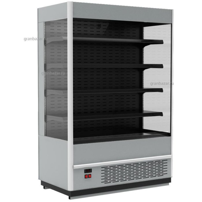 Витрина холодильная пристенная Полюс FС 20-07 VM 1,3-2 9006-9005 (Carboma Cube 1930/710 ВХСп-1,3)