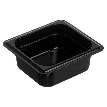 Гастроемкость 1/6 h= 65 мм. 176х162 мм. 1 л. поликарб. черная Gastroplast /1/24/