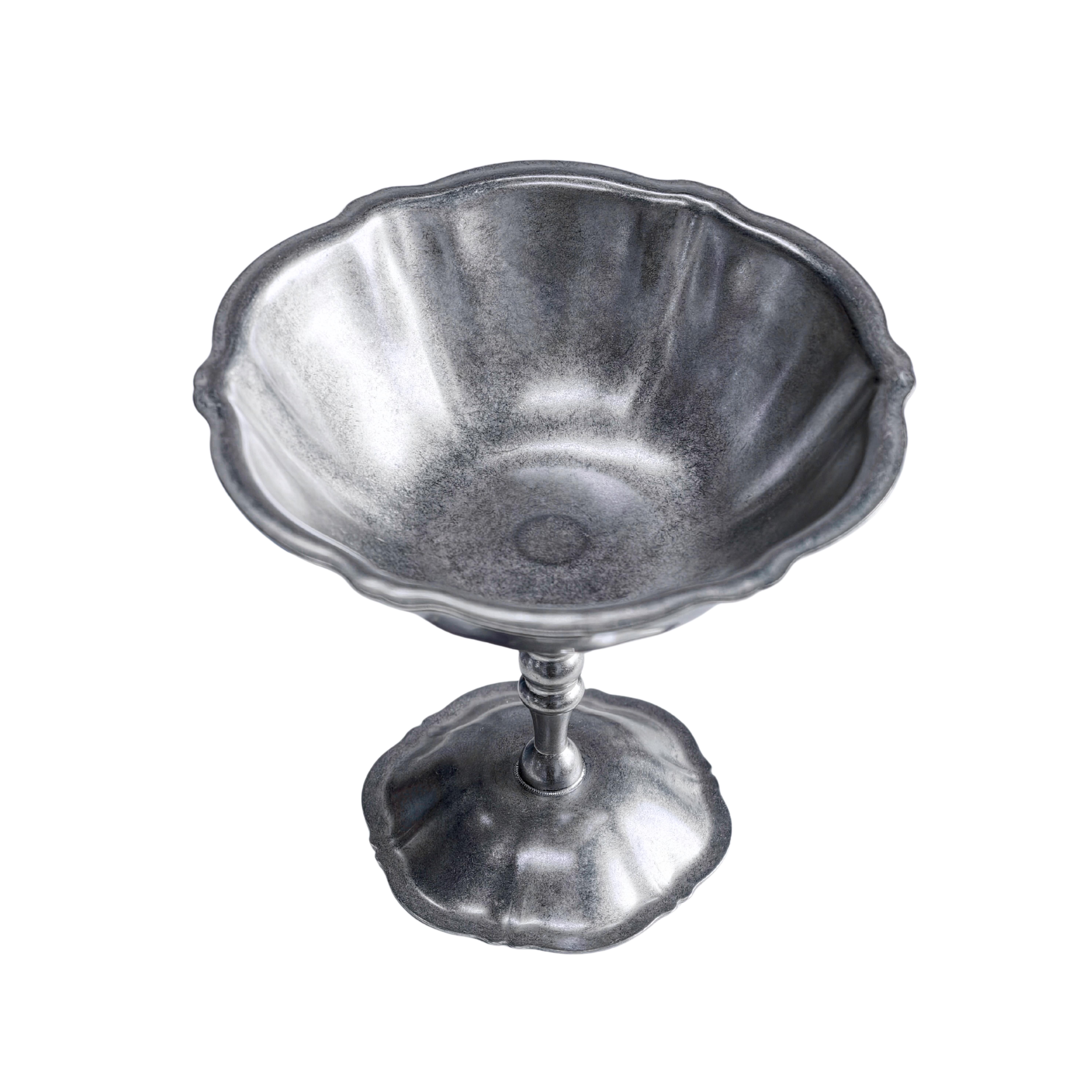 Креманка с рельефом Antique Metal 180 мл, d 115 мм h 95 мм, нерж. сталь Casa di Fortuna