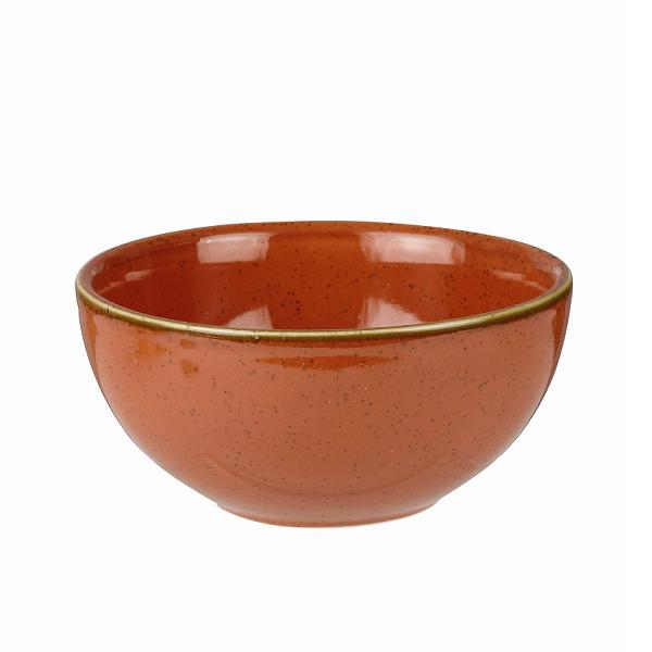 Салатник Stonecast 0,47л d132мм h63мм Spiced Orange CHURCHILL SSOSRBL61