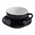 Чашка с блюдцем Barista 200 мл, черный цвет, P.L. Proff Cuisine HJ13081-200SET-WC-BC