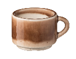 Чашка кофейная «Маррон Реативо» фарфор 80 мл D=60, H=47 мм коричный, кремов. Борисовская Керамика ФРФ88805473
