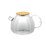 Чайник заварочный с дерев. крышкой Thermo Glass 1200 мл. Wilmax /1/18/ 888824