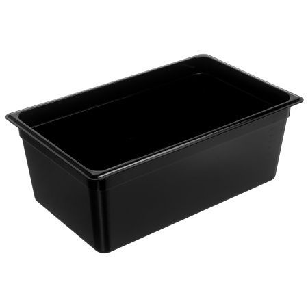 Гастроемкость 1/1 h=200 мм. 530х325 мм. 26 л. поликарб. черная Gastroplast /1/6/