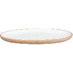 Блюдо «Грасп» овальное керамика  H=23 L=290 B=180 мм белый Kunstwerk 20726/white