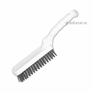 Щетка д/гриля; сталь нерж.; H=44,L=30,B=4.5см; металлич.,белый MATFER 100126