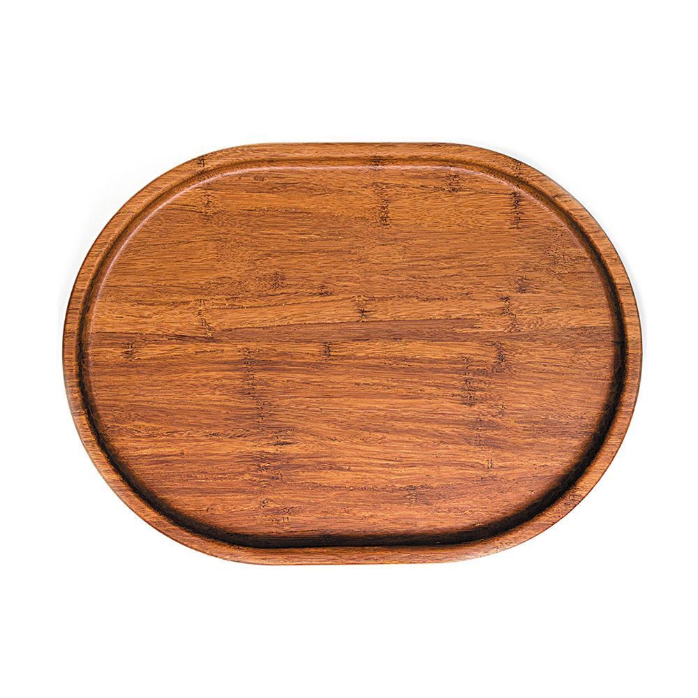 Блюдо овальное для подачи 330х240х25 мм, бамбук, P.L. Proff Cuisine 5043-2/12 шт кор