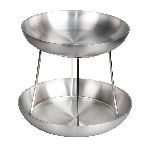 Этажерка 2 яруса d240/220 мм h213 для подачи морепродуктов нерж/алюм. P.L. Proff Cuisine SFPSS02