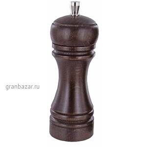 Мельница д/соли; дерево,сталь нерж.; D=5,H=14см; коричнев. Marlux 345F
