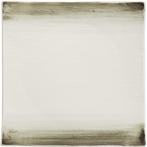 Тарелка квадратная «Айсио»; фарфор; H=31, L=196, B=196мм; белый,серый KunstWerk T8600948