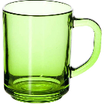Кружка "Энжой"; стекло; 250мл; D=75, H=90мм; прозр. Pasabahce 55029/b/green