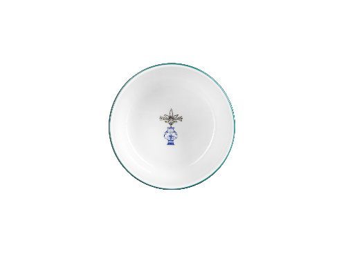 Салатник Vaso Piccolo 110 мм, кант зеленый, Porland DS20